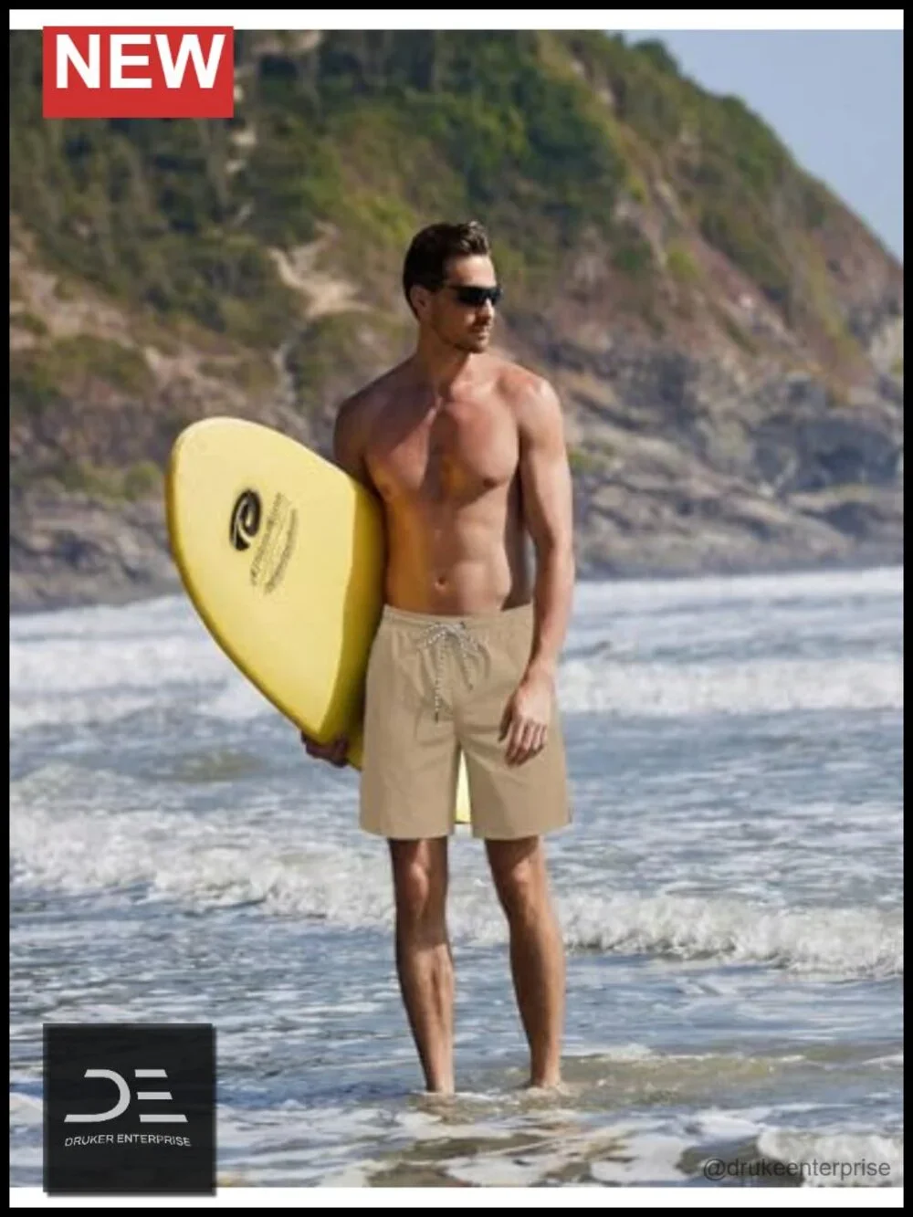 Men's Quick Dry 7'' Swim Trunks with Mesh Liner and Pockets